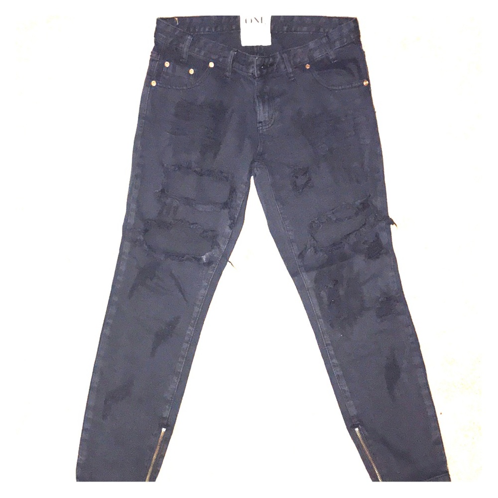 Trashed Free Birds Pants by One Teaspoon